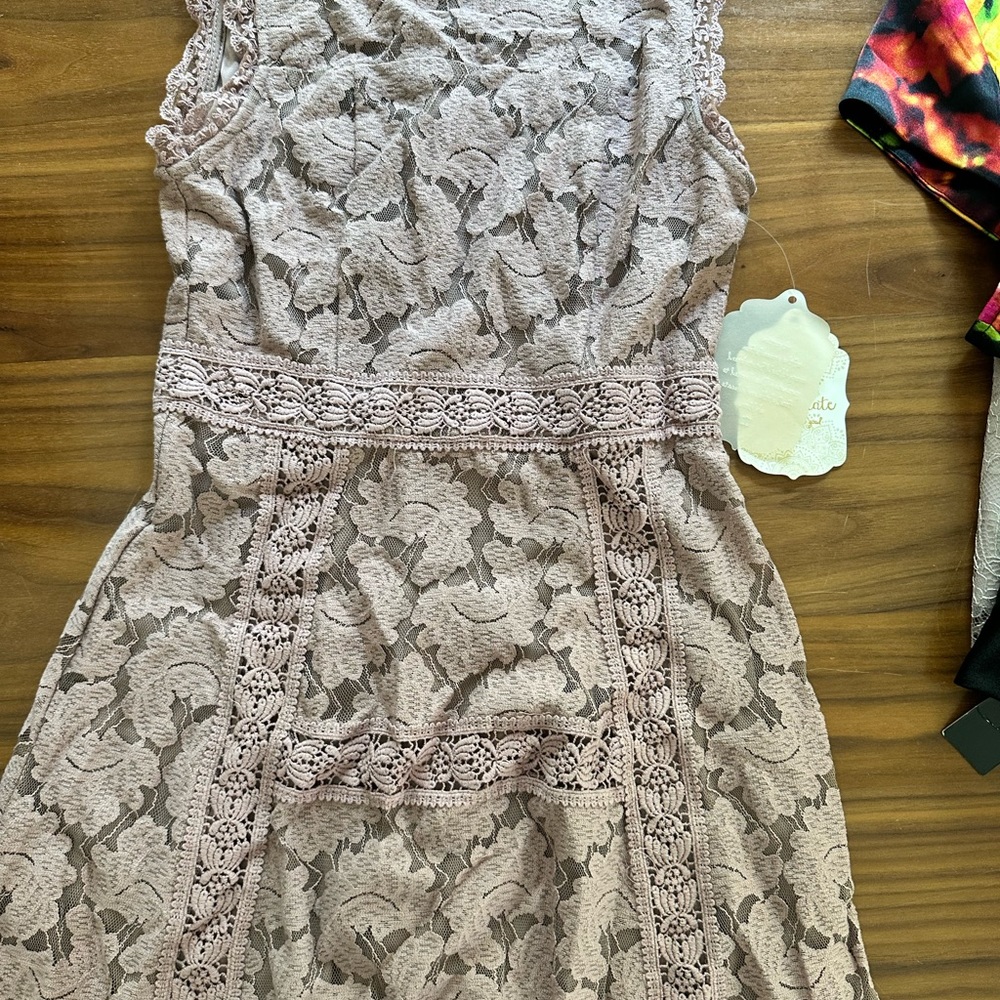 Altar'd State Lilac Lace Dress XS